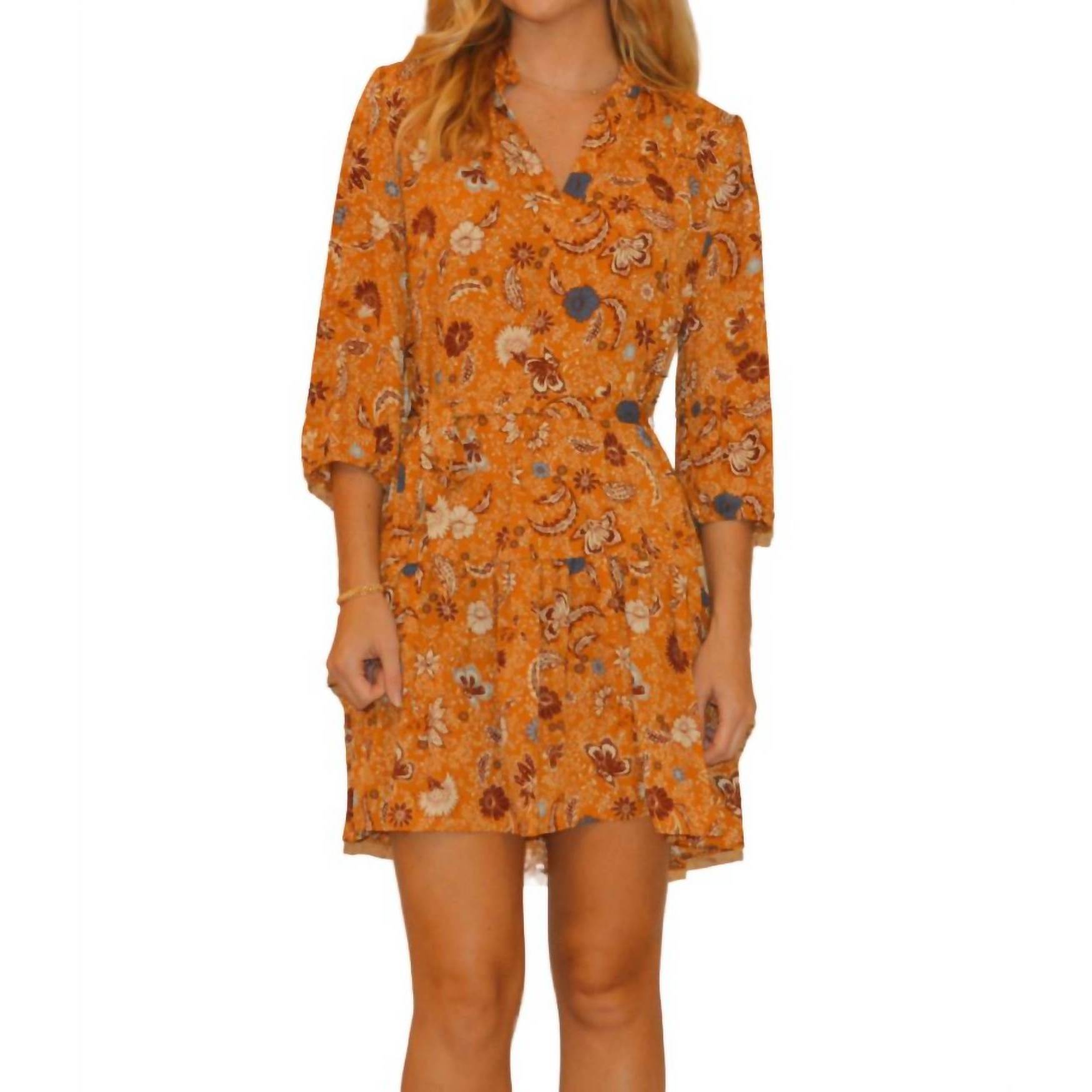 New Veronica M Shirt Dress With Belt In Phyllis